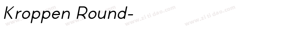 Kroppen Round字体转换
